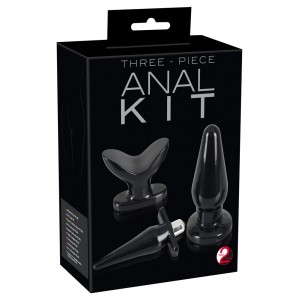 Набор анальных втулок Butt Plug Set черный