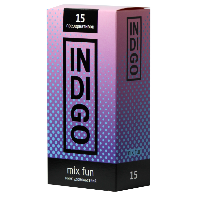 Презервативы Indigo Mix Fun №15 микс удовольствий