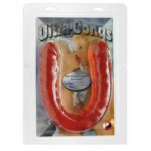 Фаллоимитатор двусторонний Ultra-Dongs red Фаллоимитатор двусторонний Ultra-Dongs red