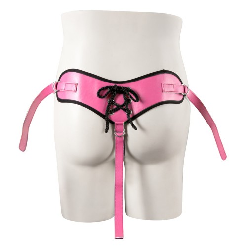 Ремень для страпона розовый Strap-on Miracle Interaction