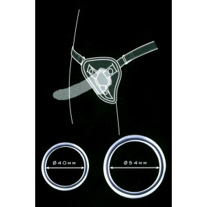 Ремень для страпона розовый Strap-on Miracle Interaction (иной угол)