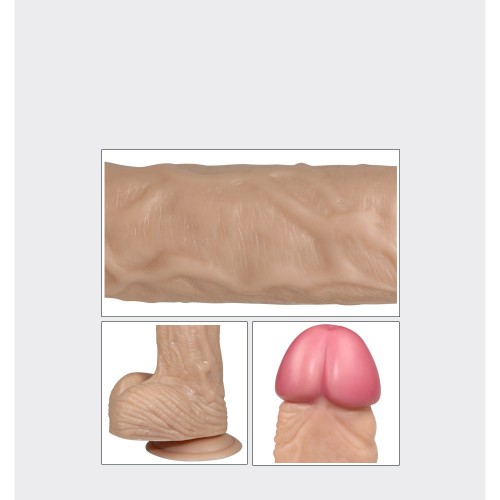 Реалистичный длинный вибратор на присоске Real Extreme Extra Girth