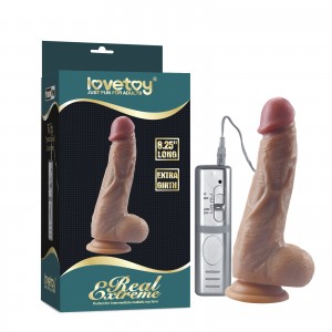 Реалистичный вибратор на присоске Real Extreme Extra Girth 17,5 см