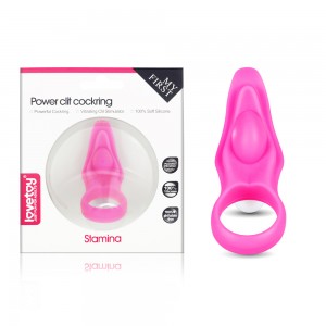 Виброкольцо Power Clit Silicone Cockring розовое