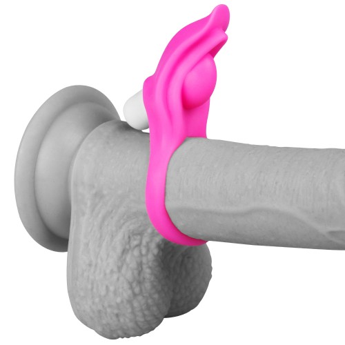 Виброкольцо Power Clit Silicone Cockring розовое