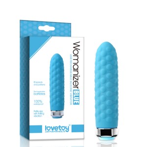 Перезаряжаемый голубой вибратор Lovetoy Womanizer