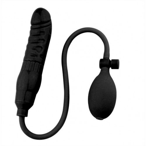Черный фаллоимитатор расширяющийся Pump N Play Dong 6.5