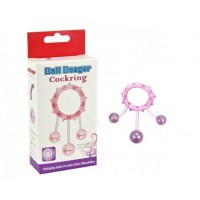 Кольцо с 3 утяжеляющими шариками фиолетовое Ball Banger Cock Ring 3 balls