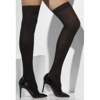 Плотные черные чулки S/M 80 den