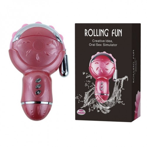 Клиторальный стимулятор с отростком Rolling Fun