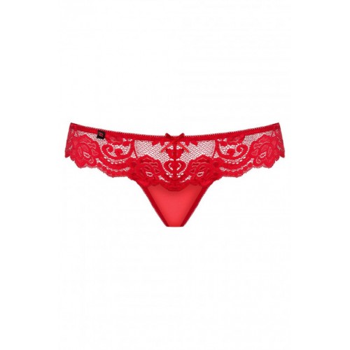 Красные стринги с сердечком на попе Obsessive 829-THO-3 S/M 