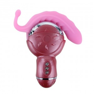 Клиторальный стимулятор с вагинальным отростком Rolling Fun 2 (иной угол)