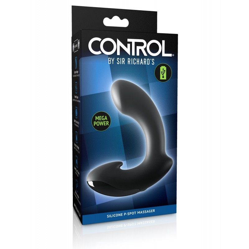 Перезаряжаемый вибромассажер для стимуляции простаты Sir Richards Control Silicone P-Spot Massager