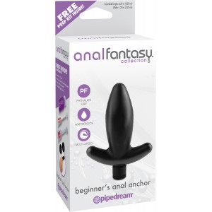 Анальная пробка с вибрацией AFC Beginners Anal Anchor Black