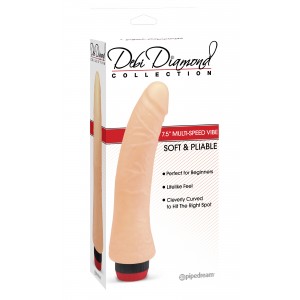 Телесный вибратор-реалистик Debi Diamond Collection 2
