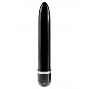 Черный вибратор-реалистик 9 Vibrating Stiffy Черный вибратор-реалистик 9 Vibrating Stiffy (иной угол)