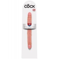 Двухсторонний фаллоимитатор King Cock 12 in Slim Double Dildo Flesh