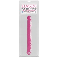 Двухсторонний фаллоимитатор Basix Rubber Works 12 Double Dong Pink