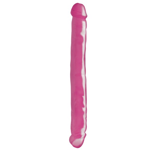 Двухсторонний фаллоимитатор Basix Rubber Works 12 Double Dong Pink