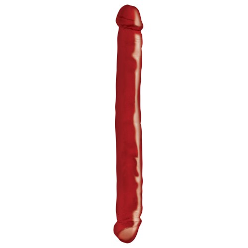 Двухсторонний фаллоимитатор Basix Rubber Works 12 in Double Dong Red