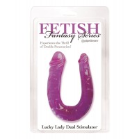 Двухголовый фаллоимитатор Lucky Lady Dual Stimulator фиолетовый
