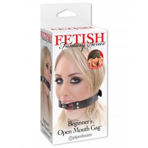 Кляп-кольцо FF Series Beginners Open Mouth Gag Black