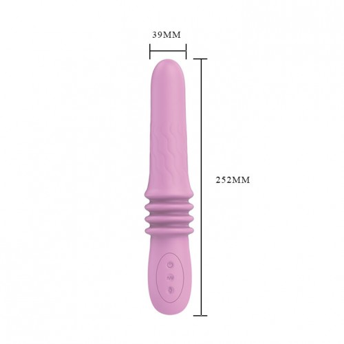 Вибратор Susie с поступательными движениями, розовый 