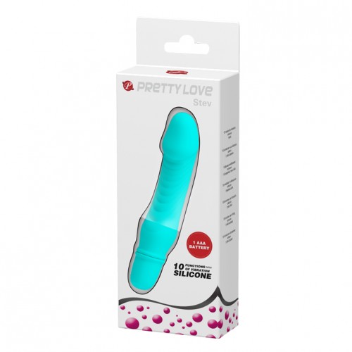 Мини-вибратор Stev бирюзовый