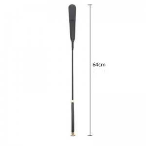 Черный стек с золотистой вставкой на ручке (иной угол)