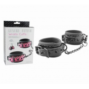 Дизайнерские черные наручники Luxury Fetish