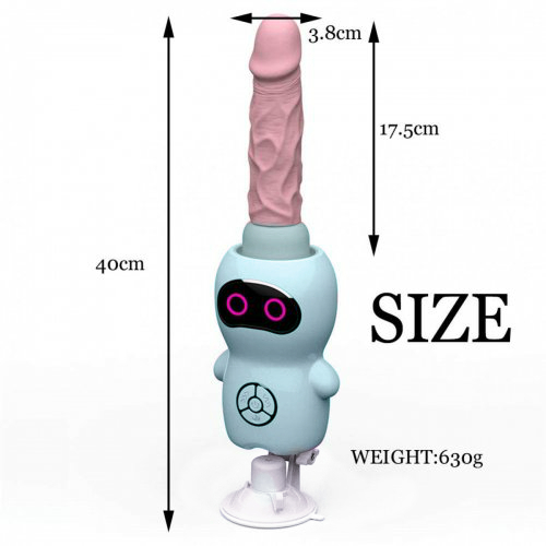 Компактная секс машина King на присоске бирюзовая 