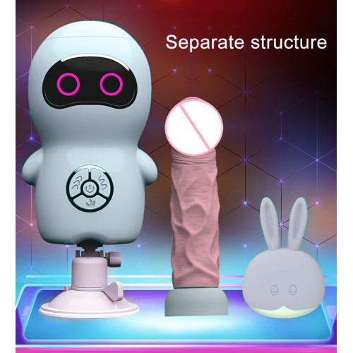 Компактная секс машина King на присоске бирюзовая 