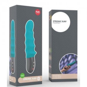 Пульсатор Fun Factory Stronic Surf, бирюзовый Пульсатор Fun Factory Stronic Surf, бирюзовый (иной угол)