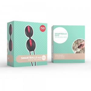 Шарики вагинальные Fun Factory SMARTBALLS DUO чёрно-малиновые Шарики вагинальные Fun Factory SMARTBALLS DUO чёрно-малиновые (иной угол)