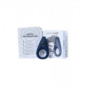Эрекционное кольцо на пенис Satisfyer Rings с вибрацией, длина 7,5 см Эрекционное кольцо на пенис Satisfyer Rings с вибрацией, длина 7,5 см (иной угол)