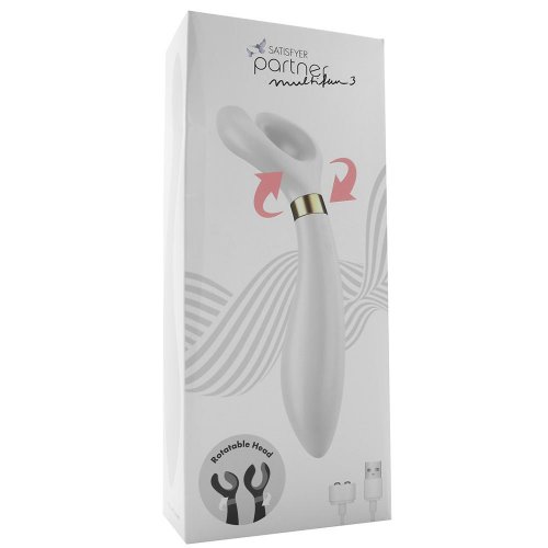 Многофункциональный вибратор Satisfyer Partner Multifun 3 White