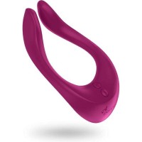 Многофункциональный вибратор для пар Satisfyer Partner Multifun 2 малиновый водонепроницаемый