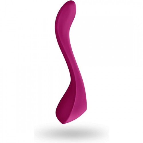 Многофункциональный вибратор для пар Satisfyer Partner Multifun 2 малиновый водонепроницаемый