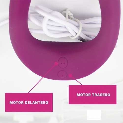 Многофункциональный вибратор для пар Satisfyer Partner Multifun 2 малиновый водонепроницаемый