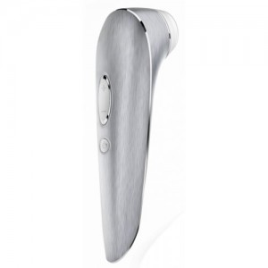 Вакуум-волновой бесконтактный стимулятор клитора Satisfyer Luxury High Fashion, алюминий+силикон, серебристый, 17.2 см Вакуум-волновой бесконтактный стимулятор клитора Satisfyer Luxury High Fashion, алюминий+силикон, серебристый, 17.2 см (иной угол)