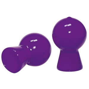 Вакуумные помпы для сосков пурпурного цвета (иной угол)