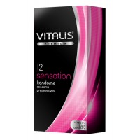 Презервативы VITALIS PREMIUM №12 sensation - с кольцами и точками