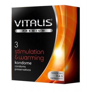 Презервативы VITALIS PREMIUM №3 stimulation & warming - с согревающим эффектом 