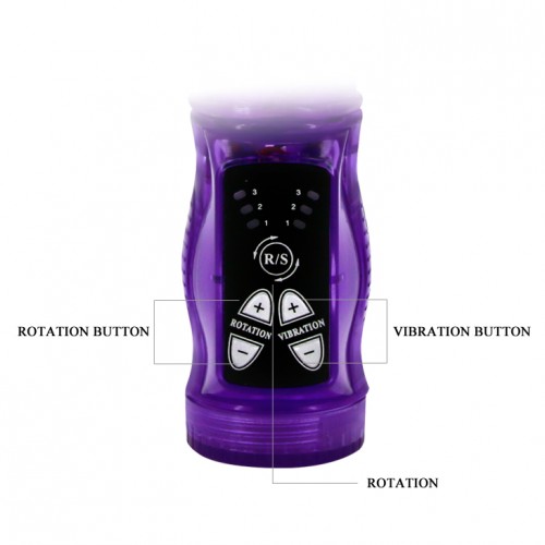 Вибратор гнущийся с тройной стимуляцией purple