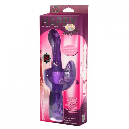 Вибратор гнущийся с тройной стимуляцией purple