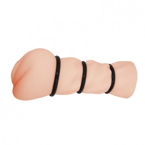 Мастурбатор вагина с утягивающими кольцами Crazy Bull Pocket Pussy 3D