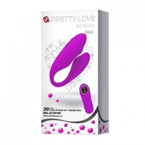 Вибратор для двоих с дистанционным управлением PrettyLove  Berny