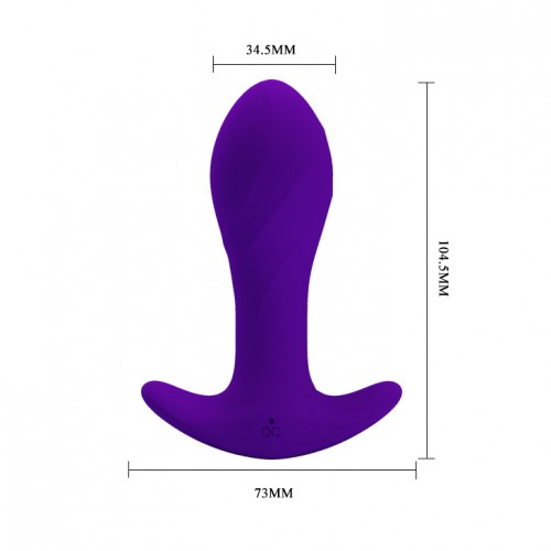 Анальная пробка с вибрацией Anal Plug Massager пурпурная