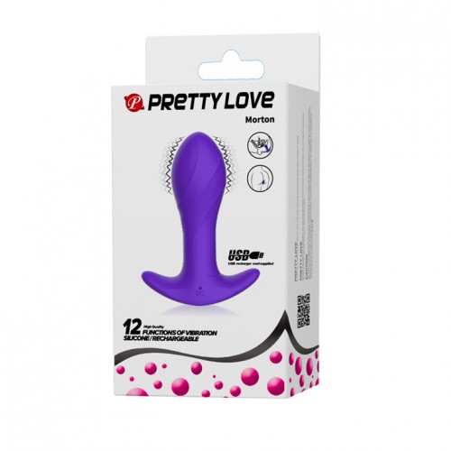 Анальная пробка с вибрацией Anal Plug Massager пурпурная