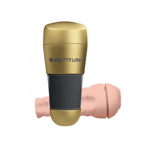Мастурбатор вагина Pretty Love Kitty золотая